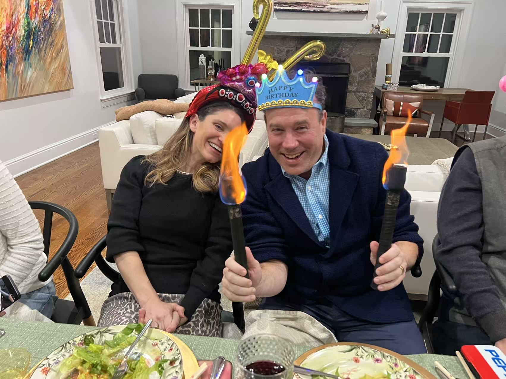 Grilled chicken breast with hibachi vegetables at Boston home event