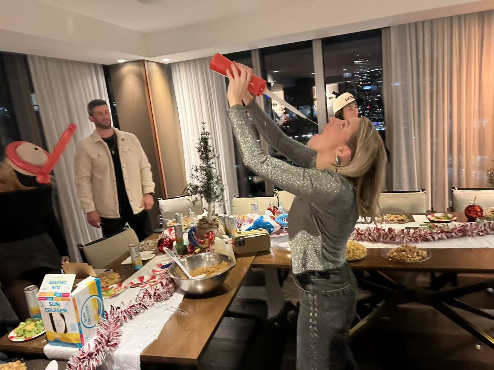 Chef preparing mixed vegetables on hibachi grill at Boston event